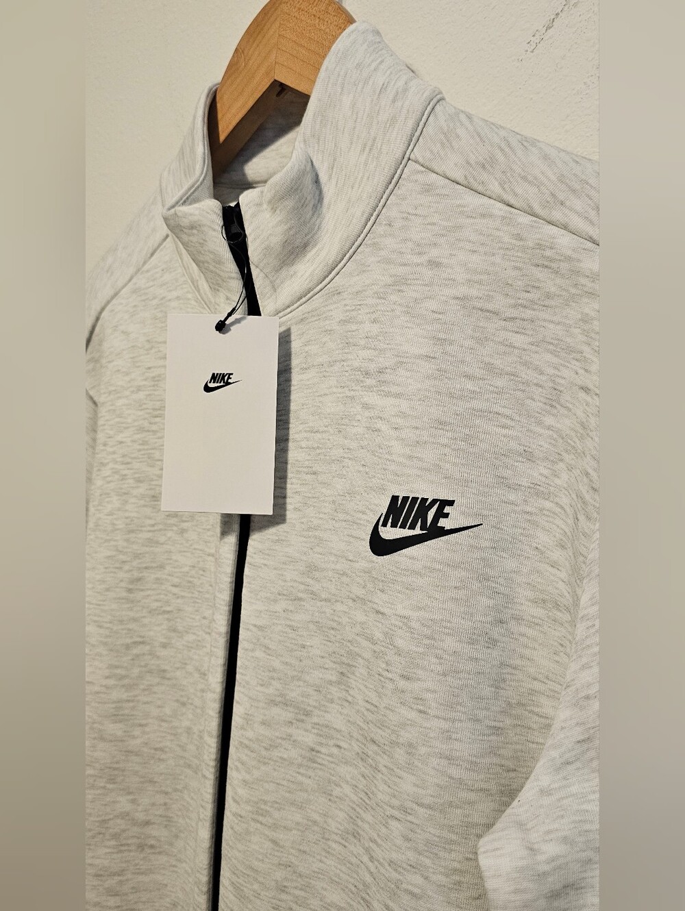 Nike Women's Sportswear Tech Fleece Jumpsuit in Light Gray Medium 8/10 - Picture 6 of 16